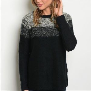 Black Ombré Sweater